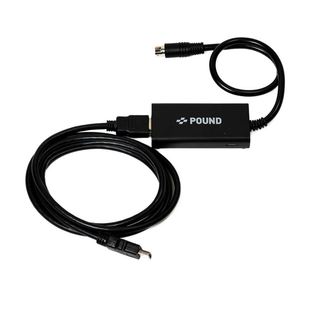 Pound Technology HD Link Cable for Sega Saturn(パウンドテクノロジー HDリンクケーブル セガサターン用)|Sega Saturn対応 HDMI変換ケーブル 720pアップスケーリング ネイティブRGB高画質 電源補強Micro USBケーブル付属