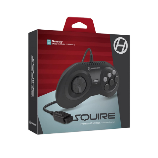 Hyperkin Squire Premium Controller プレミアム有線6ボタンコントローラー メガドライブ Genesis対応 エルゴノミクス設計 クラシックゲームコントローラー