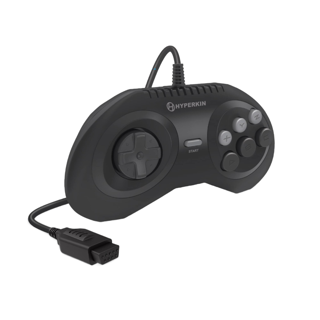 Hyperkin Squire Premium Controller プレミアム有線6ボタンコントローラー メガドライブ Genesis対応 エルゴノミクス設計 クラシックゲームコントローラー