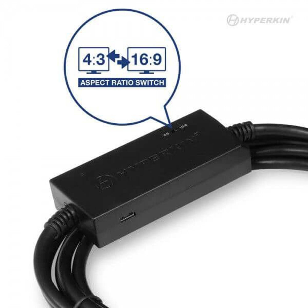 Hyperkin HDTV Cable プレイステーション2 初代PS専用 HDMIコンバーターケーブル 720p出力 アスペクト比切替機能搭載 PS2 PS1対応 ハイパーキン