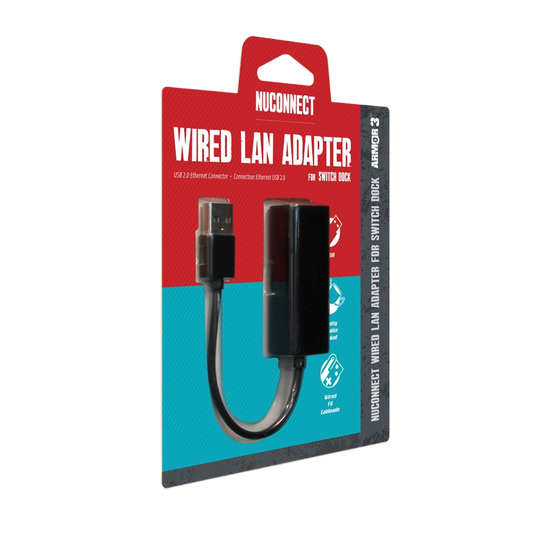 Armor3 NuConnect™ Wired LAN Adapter – Nintendo Switch® / PC / Mac対応 有線LANアダプター