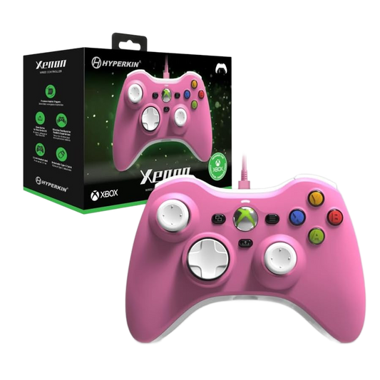 Hyperkin Xenon 有線コントローラー|Xbox One/Xbox Series X・S/Windows10・11対応 Xbox公式ライセンス取得 着脱式USB Type-Cケーブル 3.5mmヘッドセットジャック搭載 高精度インパルストリガー 振動フィードバック 全5色
