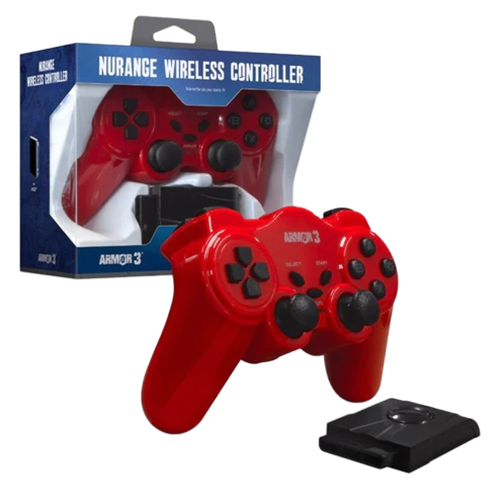 Armor3 NuRange Wireless Game Controller プレイステーション2 専用 ワイヤレスコントローラー 2.4GHz無線レシーバー付属 全2色