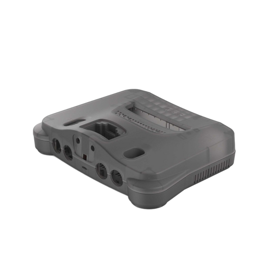 Hyperkin RepairBox カスタムカラー外装シェル スモークグレー|N64™本体用交換ケースキット|レトロゲーム機の修理・カスタマイズに最適|ネジ・イジェクトパーツ付きフルセット【全3色】