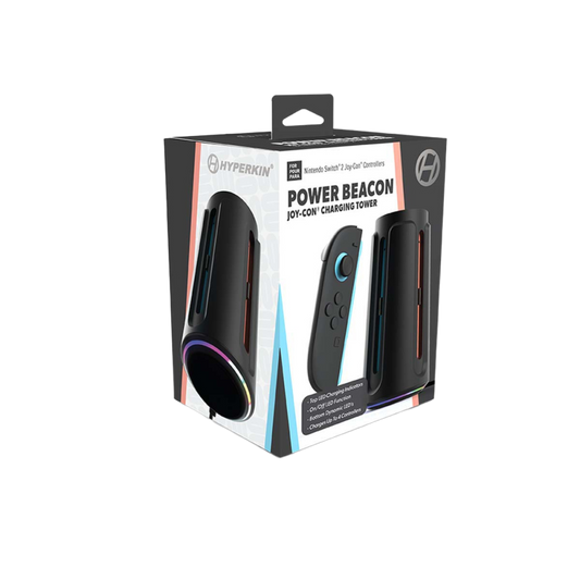 Hyperkin Power Beacon Joy-Con 充電タワー Nintendo Switch 2対応|最大4台同時充電・LEDインジケーター付き・縦型スタンドタイプ Joy-Con専用充電ステーション