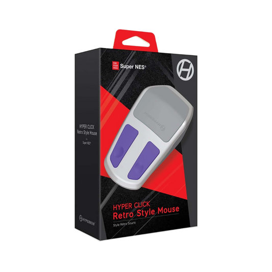 Hyperkin Hyper Click Retro Style Mouse レトロスタイル光学式マウス スーパーファミコン SNES対応 マウス対応ゲーム専用周辺機器