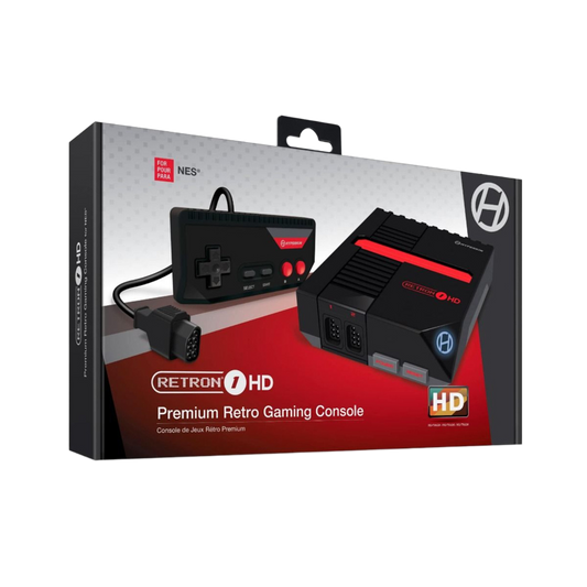 Hyperkin RetroN 1 HD レトロゲーム互換機 HDMI対応 720p HD出力 海外版ファミコン NES対応 実機コントローラー接続可能 ブラック