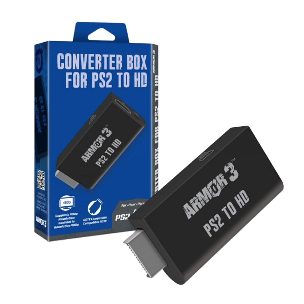 Armor3 コンバーターボックス for PlayStation 2® to HDMI|PS2®のAV信号をHDMI出力へ変換|高画質でレトロゲームを再現