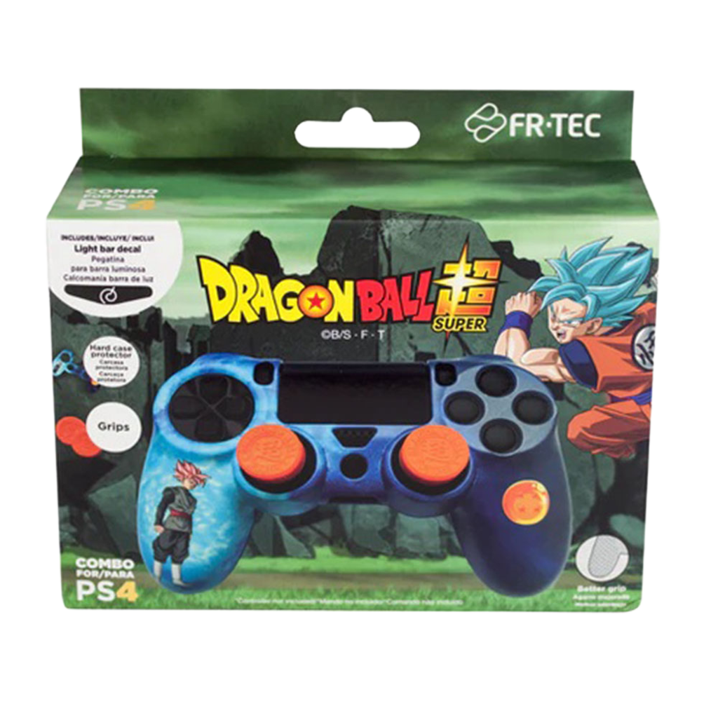 FR-TEC ドラゴンボールZ コンボパック DUALSHOCK4専用 カバー & グリップ & LEDライトステッカー3種セット
