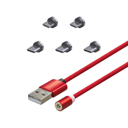 Hyperkin Armor3™ マグネット式充電ケーブルセット レッド(USB Type-C & Micro USB) – 6ピース