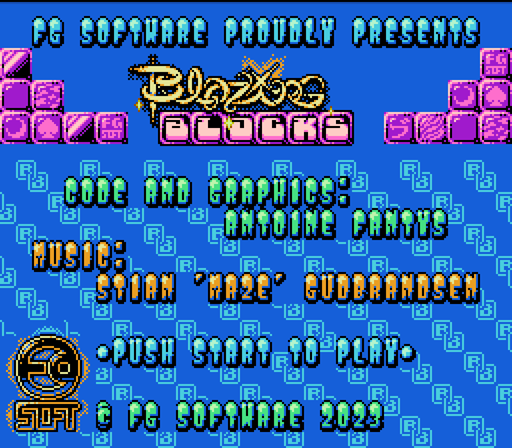 ゲームインパクト BLAZING BLOCKS ブレイジング ブロックス ファミコンソフト