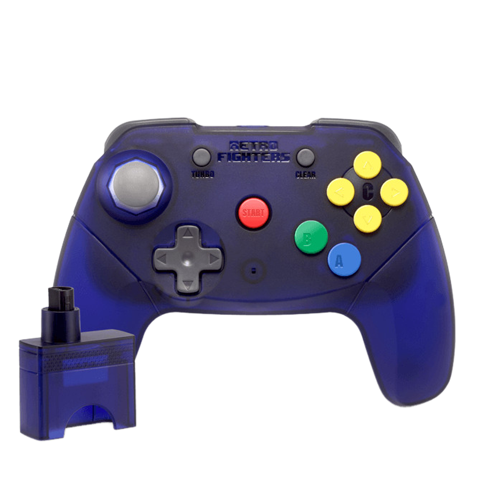 Retro Fighters Brawler64 Wireless Edition（ブロウラー64 ワイヤレスエディション）｜Nintendo 64対応 次世代ワイヤレスコントローラー 2.4GHzワイヤレス 改良デジタルZトリガー 超高速ターボ機能 メモリーパック対応 USB-C充電 内蔵充電池10時間以上駆動 全4色