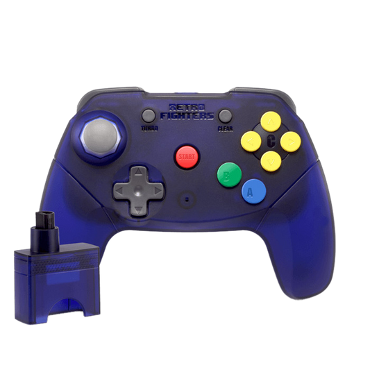 Retro Fighters Brawler64 Wireless Edition（ブロウラー64 ワイヤレスエディション）｜Nintendo 64対応 次世代ワイヤレスコントローラー 2.4GHzワイヤレス 改良デジタルZトリガー 超高速ターボ機能 メモリーパック対応 USB-C充電 内蔵充電池10時間以上駆動 全4色