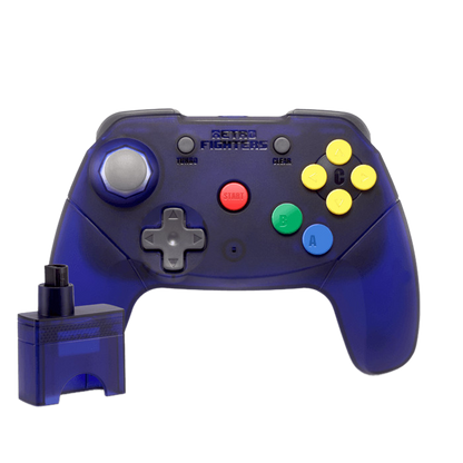 Retro Fighters Brawler64 Wireless Edition（ブロウラー64 ワイヤレスエディション）｜Nintendo 64対応 次世代ワイヤレスコントローラー 2.4GHzワイヤレス 改良デジタルZトリガー 超高速ターボ機能 メモリーパック対応 USB-C充電 内蔵充電池10時間以上駆動 全4色