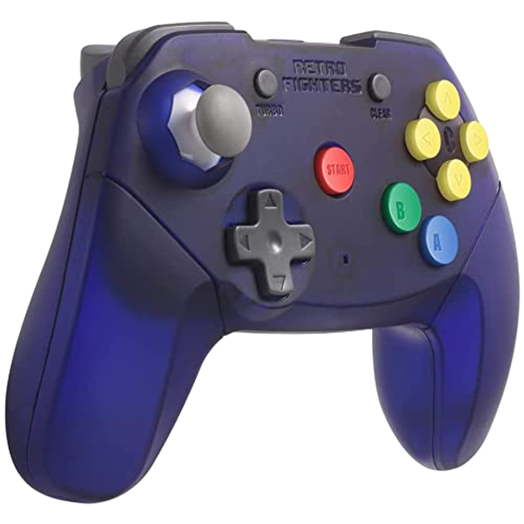 Retro Fighters Brawler64 Wireless Edition（ブロウラー64 ワイヤレスエディション）｜Nintendo 64対応 次世代ワイヤレスコントローラー 2.4GHzワイヤレス 改良デジタルZトリガー 超高速ターボ機能 メモリーパック対応 USB-C充電 内蔵充電池10時間以上駆動 全4色