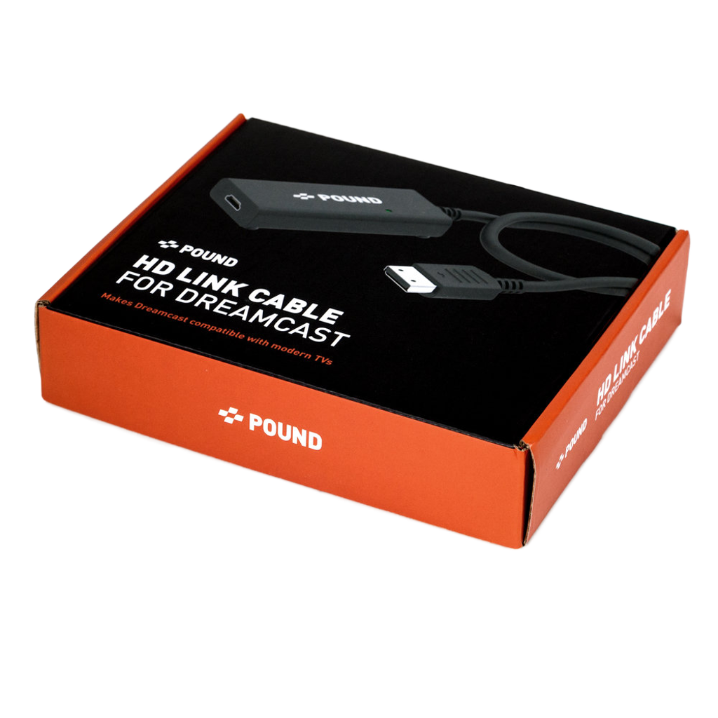 Pound Technology HD Link Cable for Dreamcast（パウンドテクノロジー HDリンクケーブル ドリームキャスト用）｜Dreamcast対応 HDMI変換ケーブル ネイティブVGA信号 デジタルHDMI変換 VGA対応タイトル専用 電源不要プラグ＆プレイ