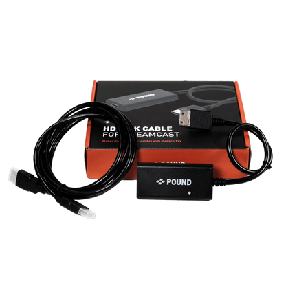 Pound Technology HD Link Cable for Dreamcast（パウンドテクノロジー HDリンクケーブル ドリームキャスト用）｜Dreamcast対応 HDMI変換ケーブル ネイティブVGA信号 デジタルHDMI変換 VGA対応タイトル専用 電源不要プラグ＆プレイ