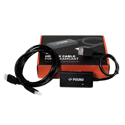 Pound Technology HD Link Cable for Dreamcast（パウンドテクノロジー HDリンクケーブル ドリームキャスト用）｜Dreamcast対応 HDMI変換ケーブル ネイティブVGA信号 デジタルHDMI変換 VGA対応タイトル専用 電源不要プラグ＆プレイ