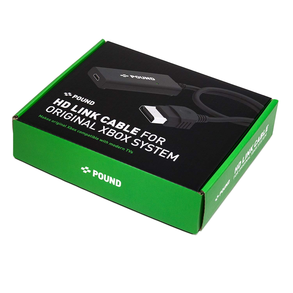 Pound Technology HD Link Cable for Original Xbox V2（パウンドテクノロジー HDリンクケーブル 初代Xbox用V2）｜初代Xbox対応 HDMI変換ケーブル アナログ→デジタル変換 NTSC/PAL対応