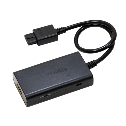 Pound Technology HD Link Cable for N64｜Nintendo 64対応 HDMI変換ケーブル 720pアップスケーリング S-Video高画質 NTSC/PAL両対応 ブレイクアウェイ設計 6.6ftロングケーブル