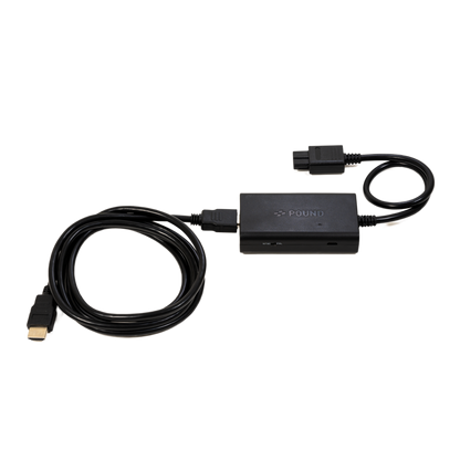 Pound Technology HD Link Cable for N64｜Nintendo 64対応 HDMI変換ケーブル 720pアップスケーリング S-Video高画質 NTSC/PAL両対応 ブレイクアウェイ設計 6.6ftロングケーブル