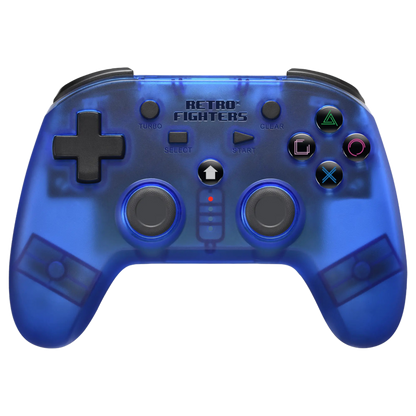 RETRO FIGHTERS Defender ワイヤレスコントローラー  PS1/PS2/PS3対応、圧力認識型ボタン、バイブレーション機能、ターボ機能搭載、USB Type-C充電ケーブル付属