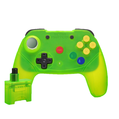 Retro Fighters Brawler64 Wireless Edition（ブロウラー64 ワイヤレスエディション）｜Nintendo 64対応 次世代ワイヤレスコントローラー 2.4GHzワイヤレス 改良デジタルZトリガー 超高速ターボ機能 メモリーパック対応 USB-C充電 内蔵充電池10時間以上駆動 全4色