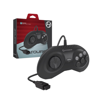 Hyperkin Squire Premium Controller プレミアム有線6ボタンコントローラー メガドライブ Genesis対応 エルゴノミクス設計 クラシックゲームコントローラー