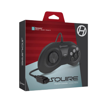 Hyperkin Squire Premium Controller プレミアム有線6ボタンコントローラー メガドライブ Genesis対応 エルゴノミクス設計 クラシックゲームコントローラー