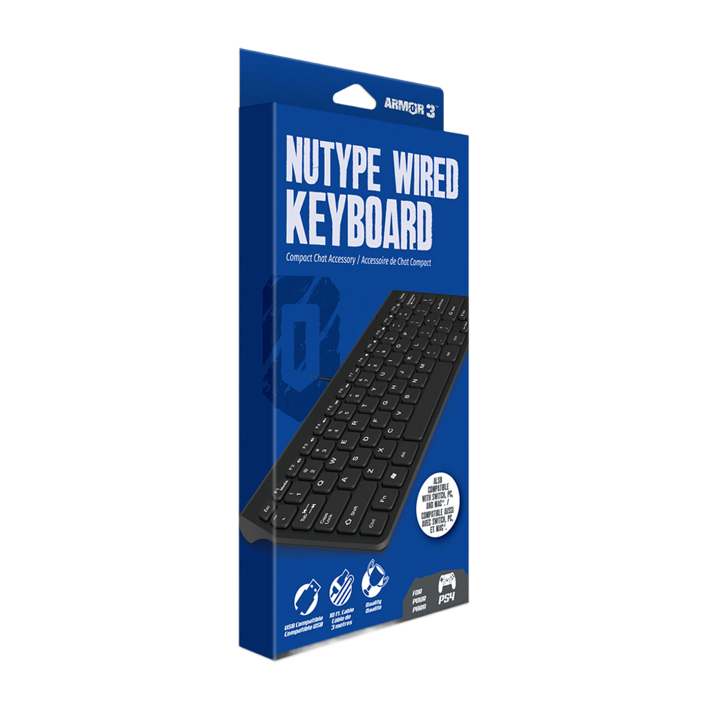 Hyperkin NuType Wired Keyboard 有線USBコンパクトキーボード Nintendo Switch PC Mac対応 レトロカラー チャット用キーボード