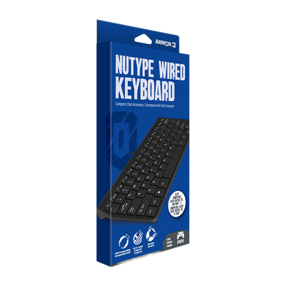 Hyperkin NuType Wired Keyboard 有線USBコンパクトキーボード Nintendo Switch PC Mac対応 レトロカラー チャット用キーボード