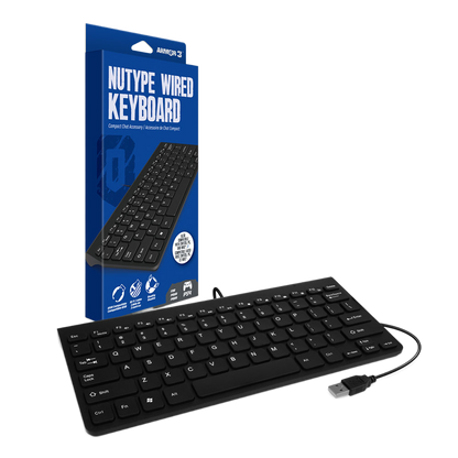 Hyperkin NuType Wired Keyboard 有線USBコンパクトキーボード Nintendo Switch PC Mac対応 レトロカラー チャット用キーボード