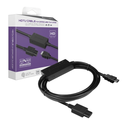 Hyperkin 3-in-1 HDTV Cable ゲームキューブ N64 スーパーファミコン専用 HDMIコンバーターケーブル 720p出力 アスペクト比切替機能搭載 ハイパーキン