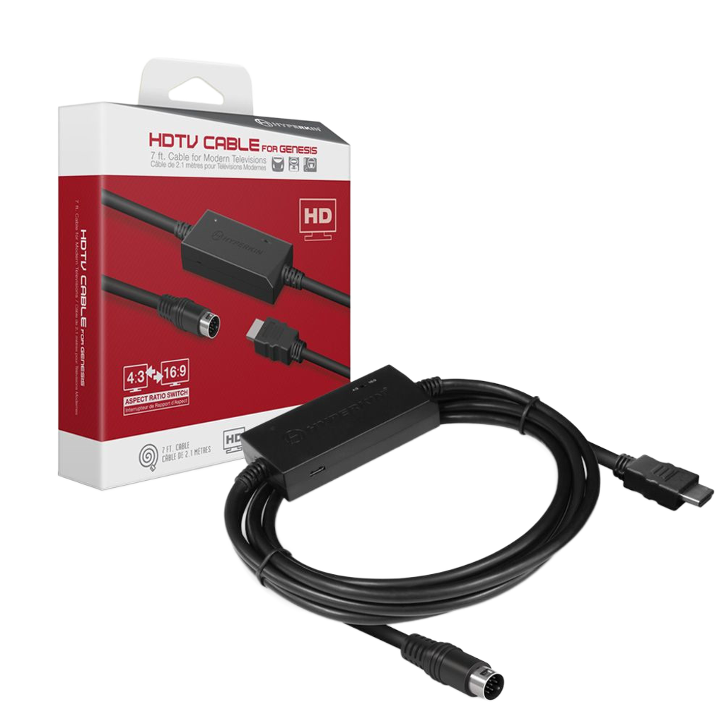 Hyperkin HDTV Cable メガドライブ専用 HDMIコンバーターケーブル 720p出力 アスペクト比切替機能搭載 Genesis対応 ハイパーキン