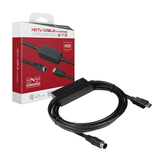 Hyperkin HDTV Cable メガドライブ専用 HDMIコンバーターケーブル 720p出力 アスペクト比切替機能搭載 Genesis対応 ハイパーキン