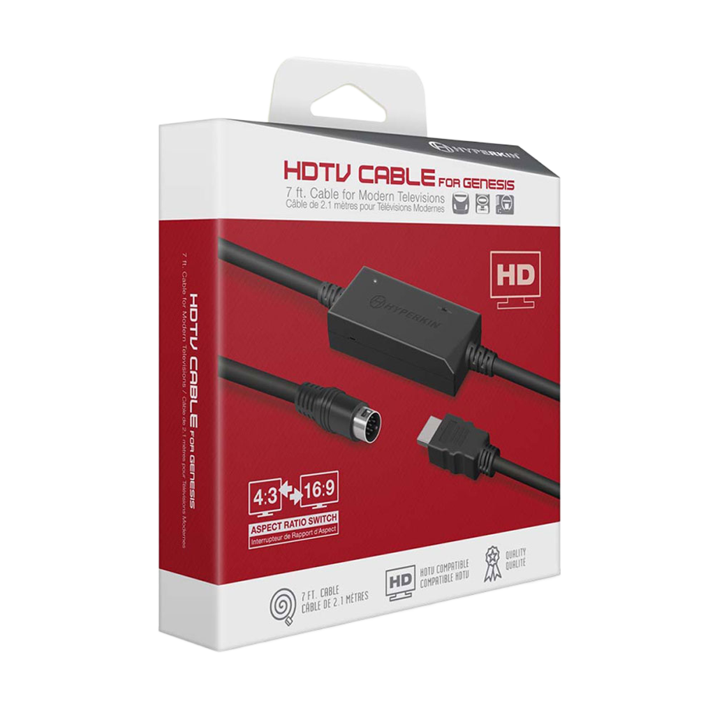 Hyperkin HDTV Cable メガドライブ専用 HDMIコンバーターケーブル 720p出力 アスペクト比切替機能搭載 Genesis対応 ハイパーキン