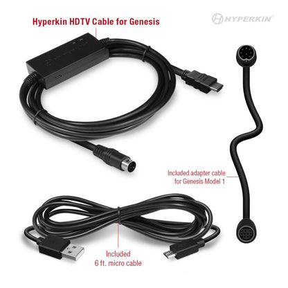 Hyperkin HDTV Cable メガドライブ専用 HDMIコンバーターケーブル 720p出力 アスペクト比切替機能搭載 Genesis対応 ハイパーキン
