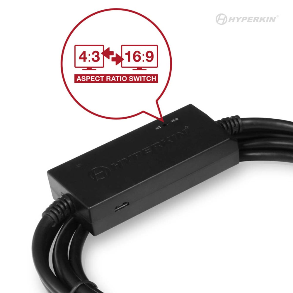 Hyperkin HDTV Cable メガドライブ専用 HDMIコンバーターケーブル 720p出力 アスペクト比切替機能搭載 Genesis対応 ハイパーキン