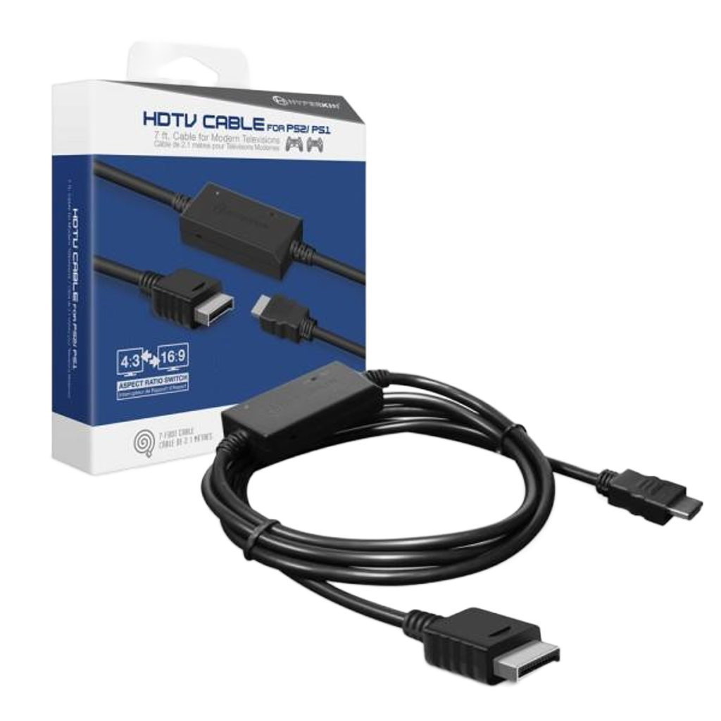 Hyperkin HDTV Cable プレイステーション2 初代PS専用 HDMIコンバーターケーブル 720p出力 アスペクト比切替機能搭載 PS2 PS1対応 ハイパーキン