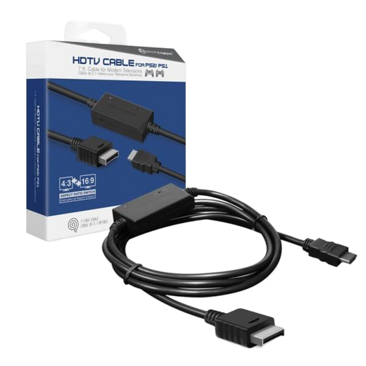 Hyperkin HDTV Cable プレイステーション2 初代PS専用 HDMIコンバーターケーブル 720p出力 アスペクト比切替機能搭載 PS2 PS1対応 ハイパーキン