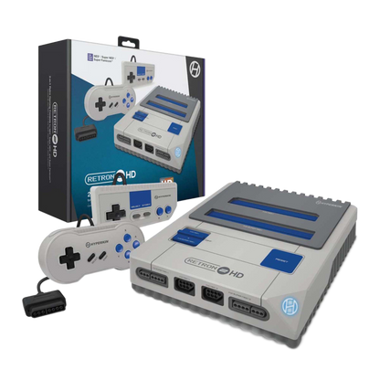 Hyperkin RetroN 2 HD 2-in-1 レトロゲーム互換機 HDMI対応 720p HD出力 スーパーファミコン 海外版ファミコン NES対応 実機コントローラー接続可能 全2色