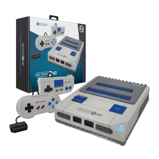 Hyperkin RetroN 2 HD 2-in-1 レトロゲーム互換機 HDMI対応 720p HD出力 スーパーファミコン 海外版ファミコン NES対応 実機コントローラー接続可能 全2色