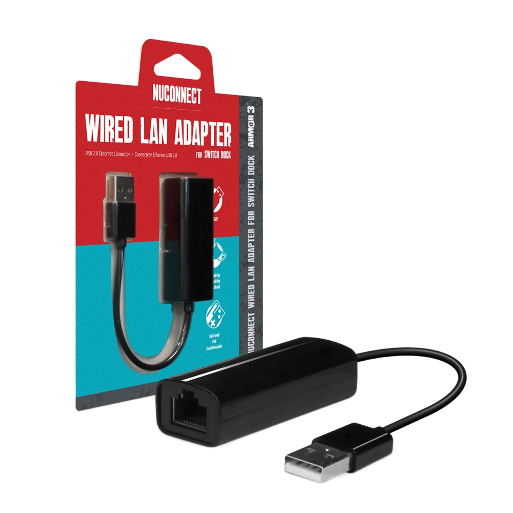 Armor3 NuConnect™ Wired LAN Adapter – Nintendo Switch® / PC / Mac対応 有線LANアダプター