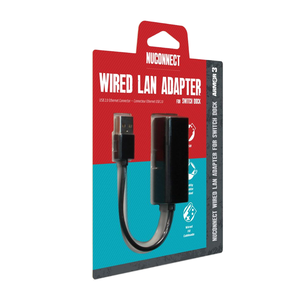 Armor3 NuConnect™ Wired LAN Adapter – Nintendo Switch® / PC / Mac対応 有線LANアダプター
