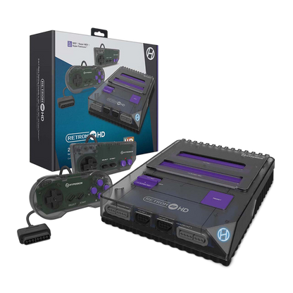 Hyperkin RetroN 2 HD 2-in-1 レトロゲーム互換機 HDMI対応 720p HD出力 スーパーファミコン 海外版ファミコン NES対応 実機コントローラー接続可能 全2色