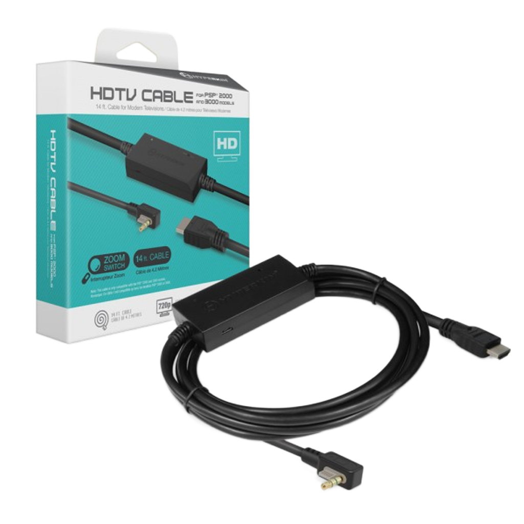 Hyperkin HDTV Cable PSP専用 HDMIコンバーターケーブル 720p出力 ズーム機能 アスペクト比切替搭載 PSP-2000 PSP-3000対応 ハイパーキン