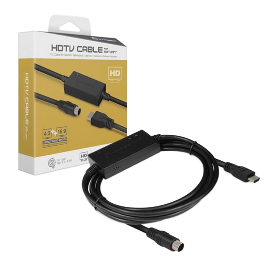 Hyperkin HDTV Cable セガサターン専用 HDMIコンバーターケーブル 720p出力 アスペクト比切替機能搭載 サターン対応 ハイパーキン