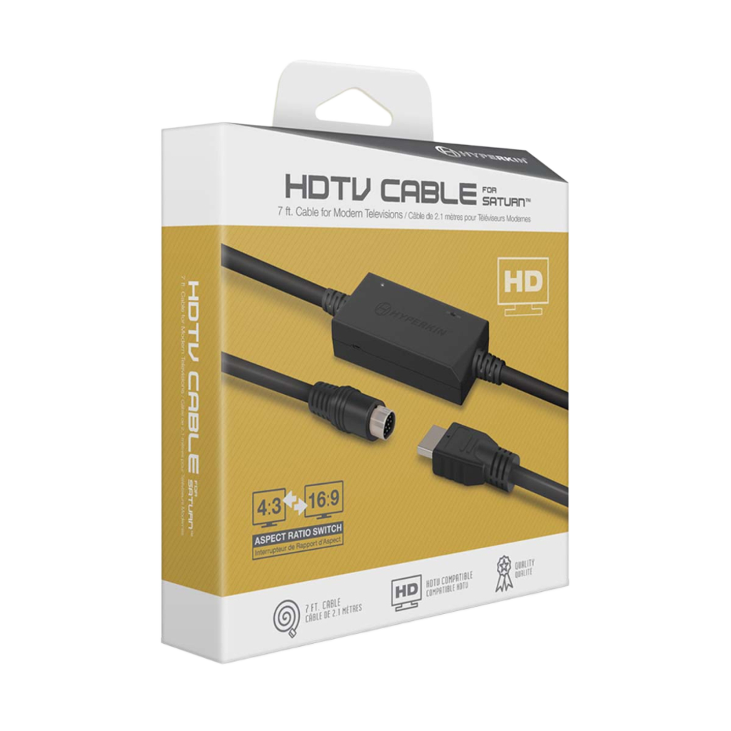 Hyperkin HDTV Cable セガサターン専用 HDMIコンバーターケーブル 720p出力 アスペクト比切替機能搭載 サターン対応 ハイパーキン