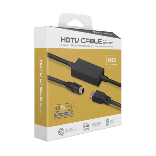 Hyperkin HDTV Cable セガサターン専用 HDMIコンバーターケーブル 720p出力 アスペクト比切替機能搭載 サターン対応 ハイパーキン