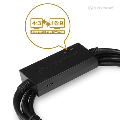 Hyperkin HDTV Cable セガサターン専用 HDMIコンバーターケーブル 720p出力 アスペクト比切替機能搭載 サターン対応 ハイパーキン
